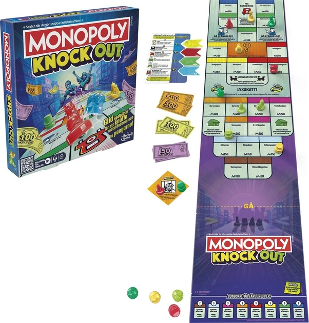 Настільна гра Hasbro Monopoly Knockout (англійська версія) (5010996333773) - зображення 6