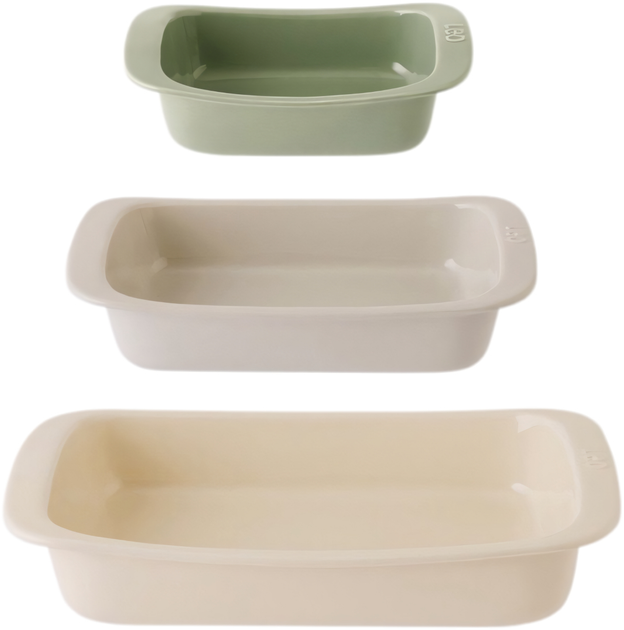 Zestaw form do pieczenia BergHOFF Leo ceramiczny 3 szt (5413821366302) - obraz 1