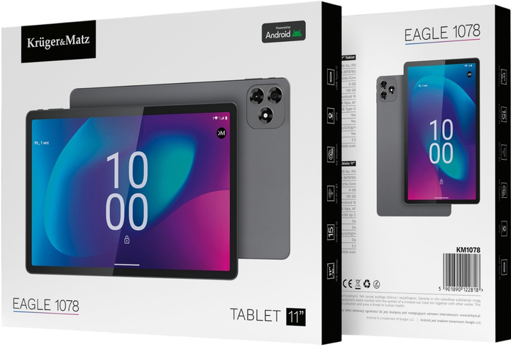 Планшет Kruger&Matz EAGLE 1078 Wi-Fi LTE 6/128GB Grey (5901890122818) - зображення 6