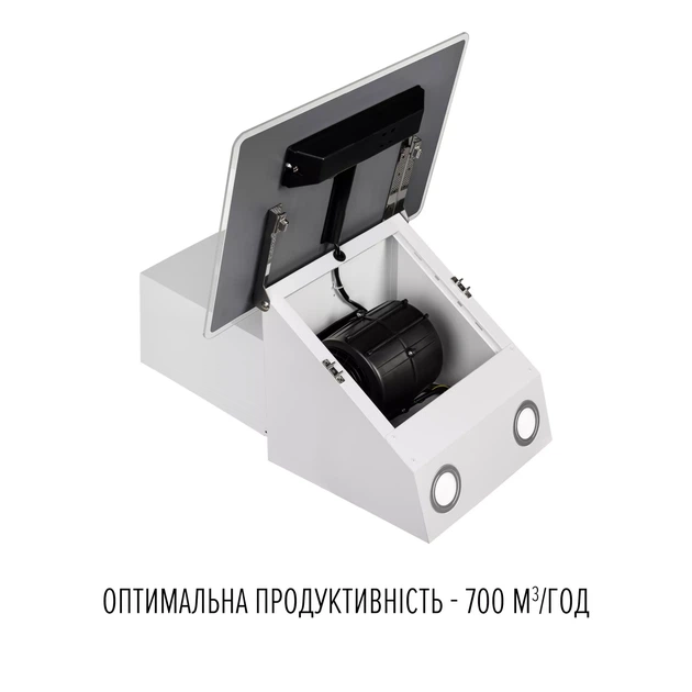 Вытяжка декоративная наклонная PERFELLI VIO 5HW BIANCO - изображение 6