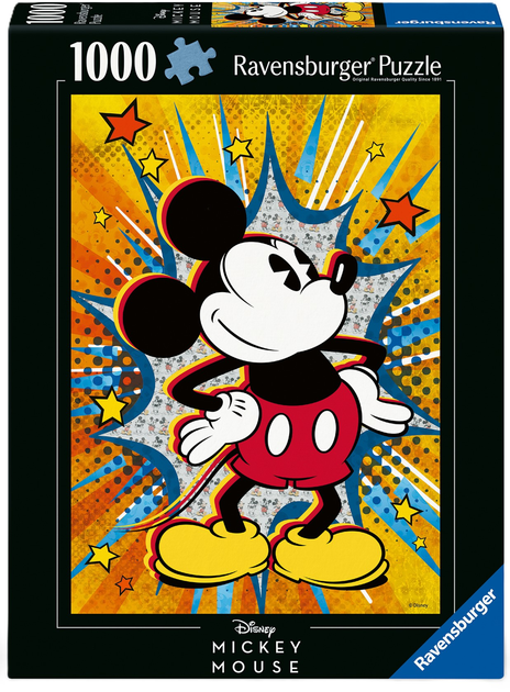 Пазл Ravensburger Disney Міккі Маус Ретро 1000 елементів 12000472 (4005555004721) - зображення 1