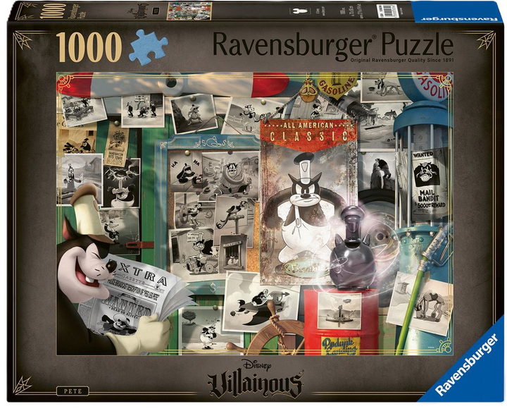 Puzzle Ravensburger Disney Villainous Pete 1000 elementów 12000394 (4005555003946) - obraz 1