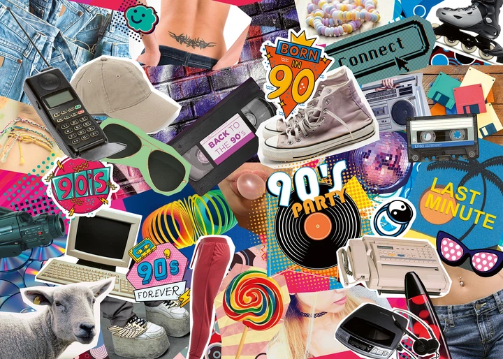 Puzzle Ravensburger Lata 90-te 1000 elementów 12000619 (4005555006190) - obraz 2