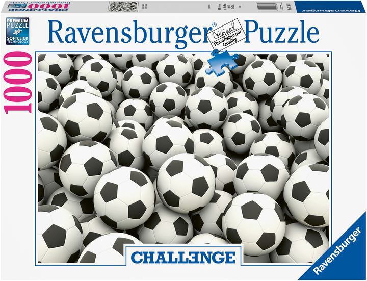 Puzzle Ravensburger Challenge Piłki 1000 elementów 12000615 (4005555006152) - obraz 1
