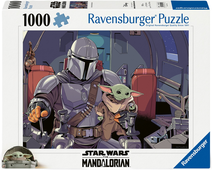 Пазл Ravensburger Star Wars Mandalorian 1000 елементів 12000512 (4005555005124) - зображення 1