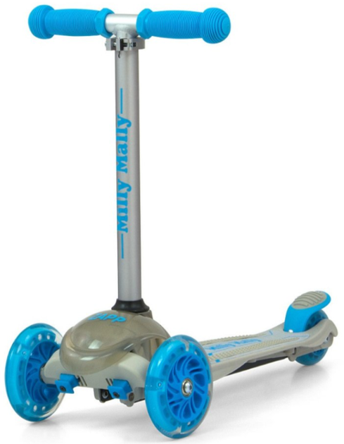 Самокат дитячий Milly Mally 3246 Zapp Scooter Сірий (5901761126082) - зображення 1