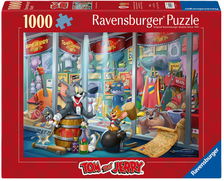 Puzzle Ravensburger Tom and Jerry Hall Of Fame 1000 elementów 12000408 (4005555004080) - obraz 1