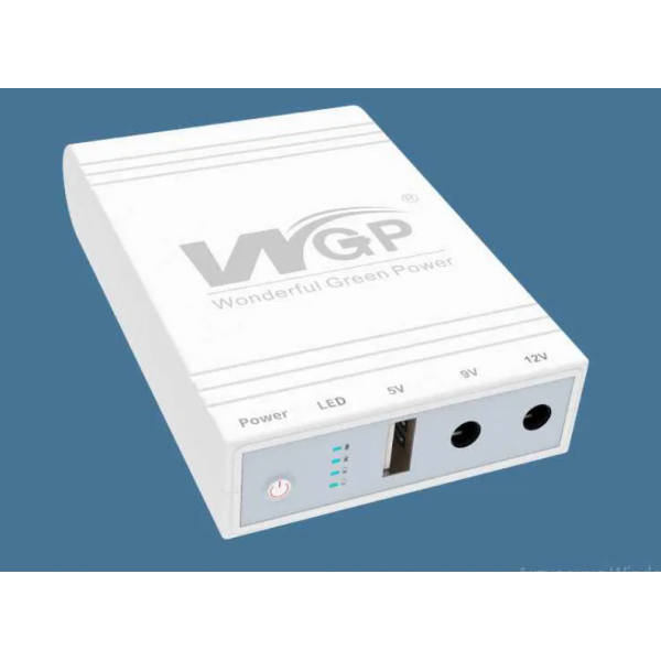Mini UPS WGP, Powerbank на 10400Mah ,для роутера , джипона , в комплекте с переходниками и адаптером для зарядки . - изображение 3
