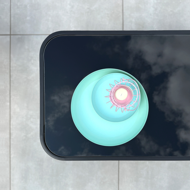 Декоративна миска My Home Soft Gold Mint 25 x 25 x 5 см (5907078435800) - зображення 3