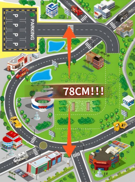 Garaż samochodowy Multistore 660-A325 EcoToys straż pożarna 5 poziomowy z matą z miastem 82 elementy (5905817004102) - obraz 2