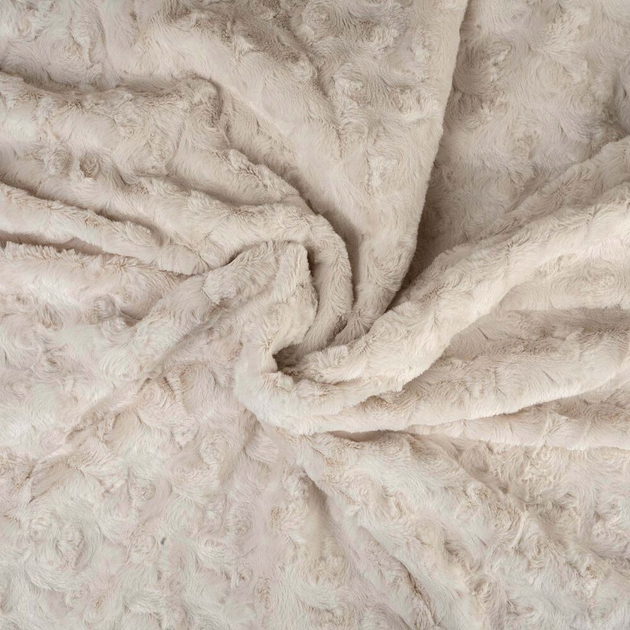 Покривало на ліжко Smukee Home хутряне двостороннє бежеве 200 x 220 см (5901619997666) - зображення 2