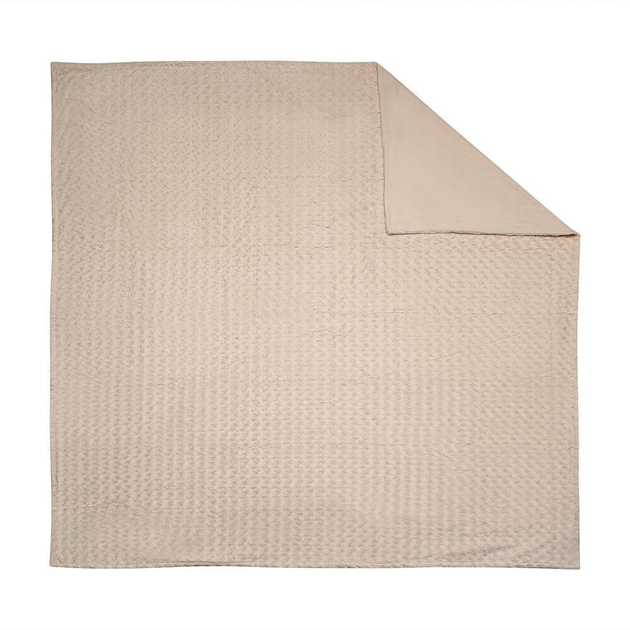 Покривало на ліжко Smukee Home хутряне двостороннє бежеве 200 x 220 см (5901619997666) - зображення 3