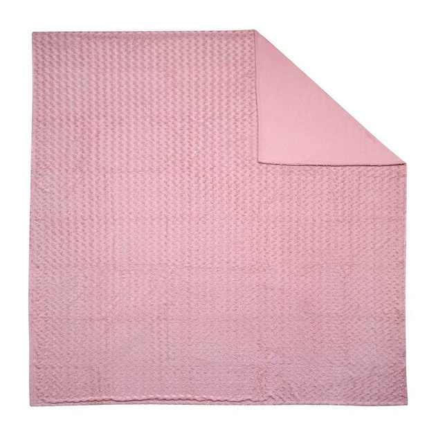 Покривало на ліжко Smukee Home хутряне двостороннє рожеве 200 x 220 см (5901619997673) - зображення 3