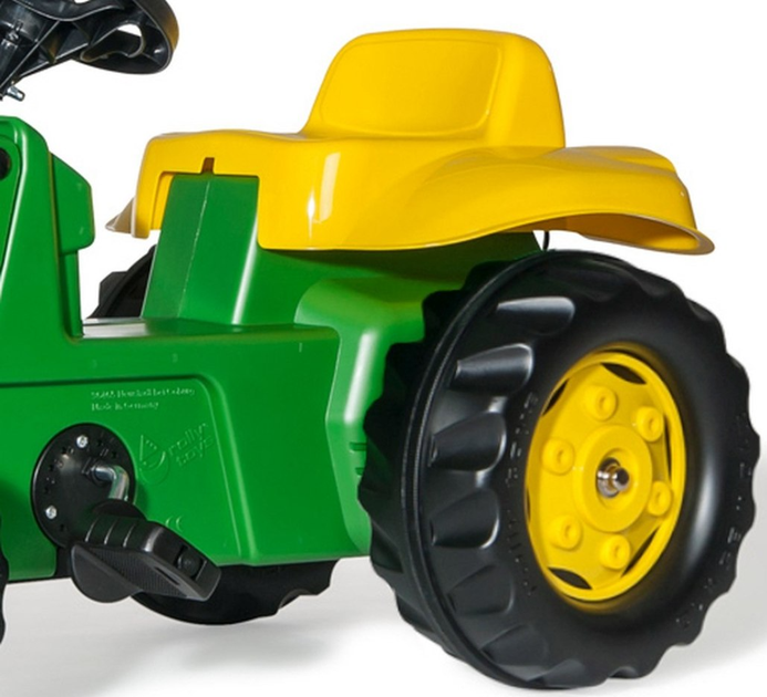 Traktor na pedałach Rolly Toys Kid John Deere z przyczepą Zielono-żółty (4006485012190) - obraz 5
