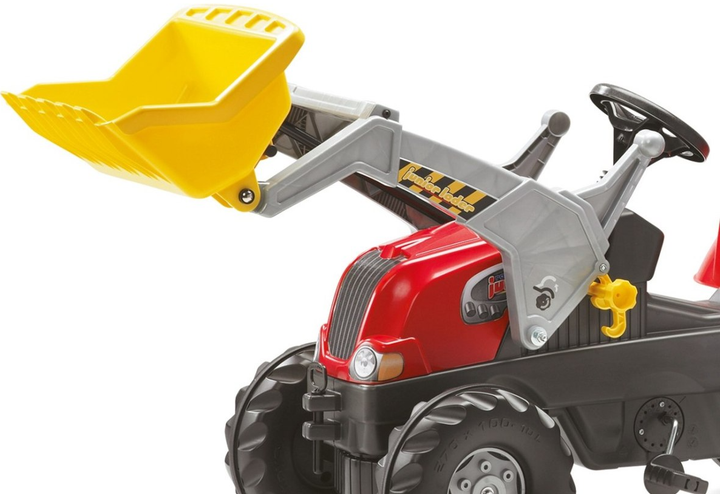 Traktor na pedałach Rolly Toys Junior RT z przyczepą i łyżką Czerwony (4006485811397) - obraz 3