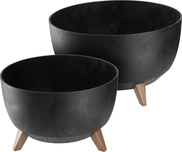 Doniczka na nóżkach Kadax z wkładką na dno Czarny 47 cm (5903699496039) - obraz 6