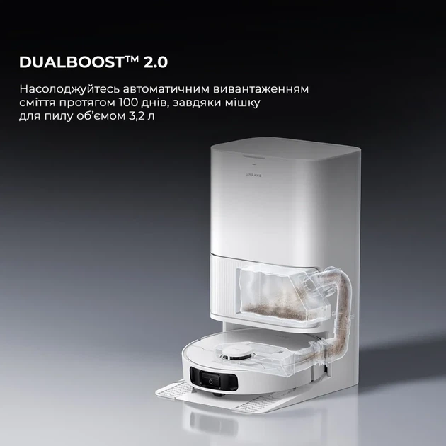 Робот-пылесос с влажной уборкой Dreame Bot D20 Ultra (RLD31SE) - изображение 2