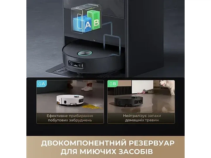 Робот-пилосос з вологим прибиранням Dreame Aqua 10 Ultra Track Complete White (RLR81CE-1-WH) - изображение 13