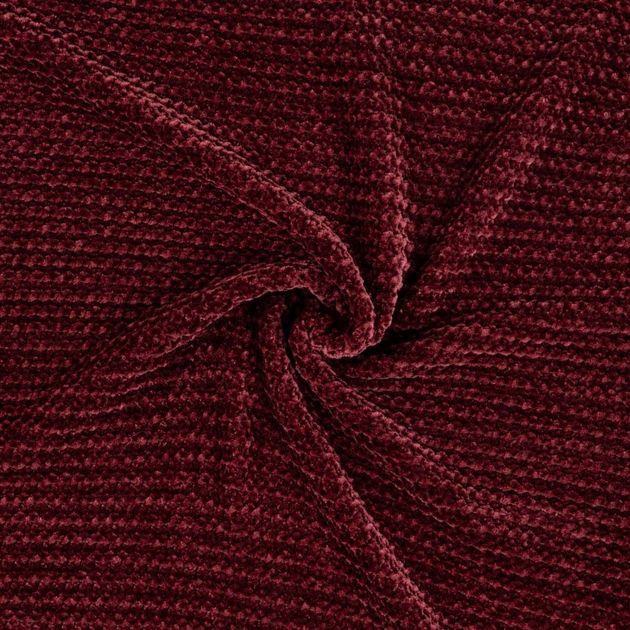 Koc Homla Chenille szenilowy burgundowy 130 x 170 cm (5906496749148) - obraz 4
