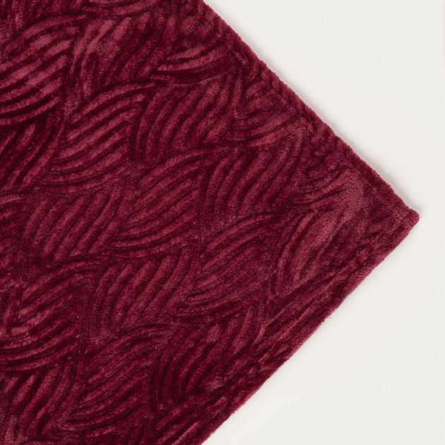 Koc Homla Ember we wzór burgundowy 150 x 200 cm (5906496749674) - obraz 2