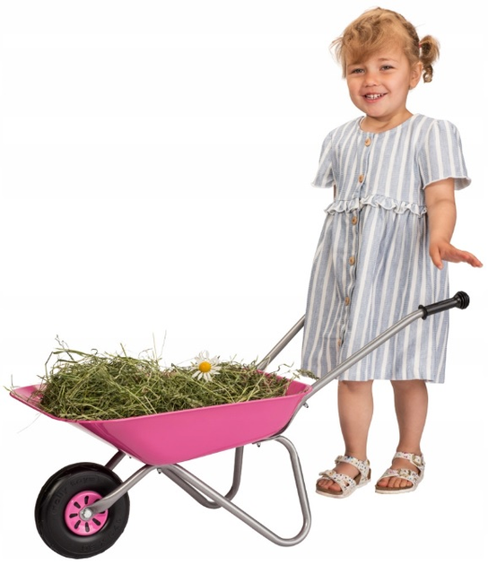 Taczka ogrodowa Rolly Toys Metalowa Różowa (4006485274802) - obraz 6