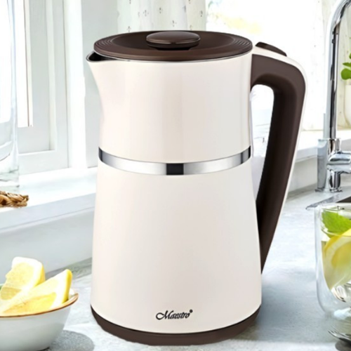 Електрочайник 1,7л 1500W метал (диск) бежевий MR-030-BIEGE Maestro - изображение 4