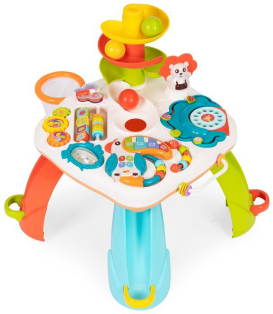 Розвиваючий столик дитячий Huanger HE0518 by Multistore EcoToys з доріжкою для кульок (5903769977680) - зображення 2
