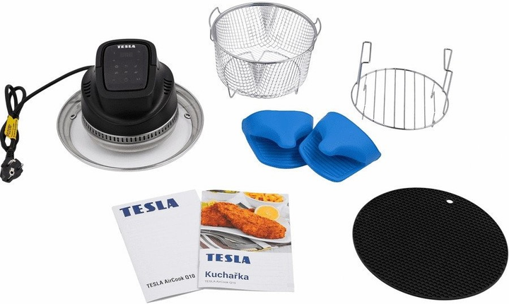 Wielofunkcyjna pokrywa do podgrzewania goracym powietrzem Tesla AirCook Q10 (AIRCKQ10BLK) - obraz 4