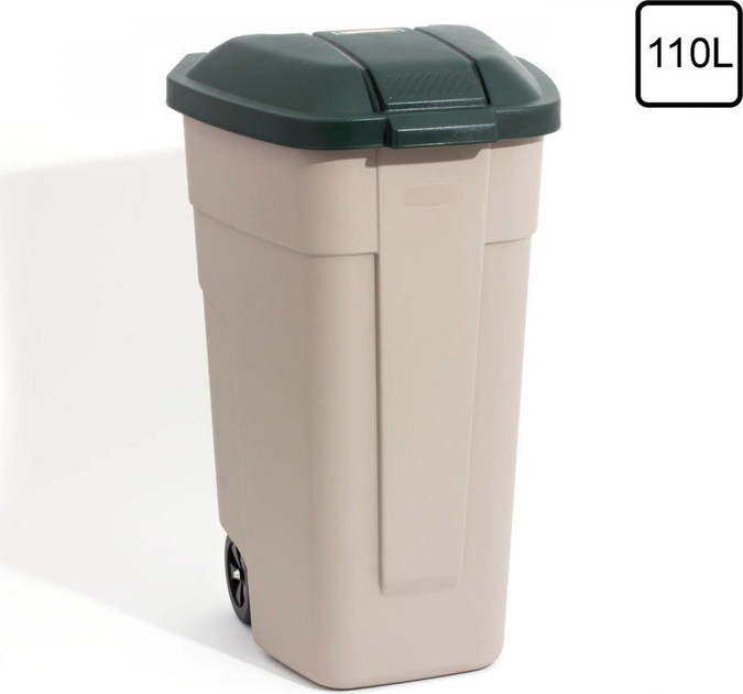 Контейнер для сміття Curver 110 л Бежевий (3012400003007) - зображення 5