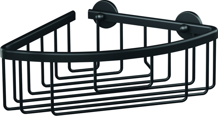 Підставка для душу TESA ALUXX кутова самоклеюча Чорна (405050000000) - зображення 1