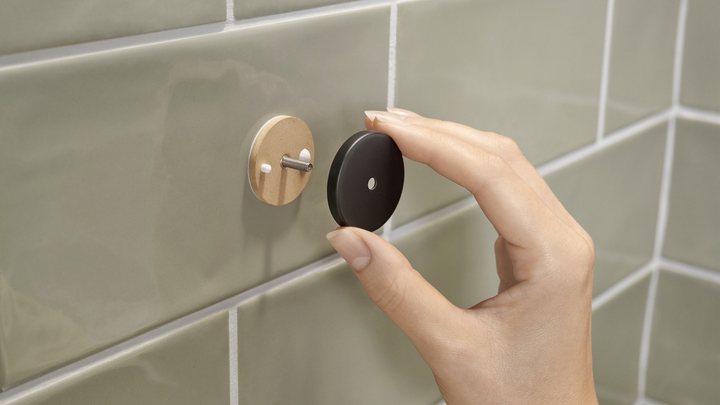 Підставка для душу TESA ALUXX кутова самоклеюча Чорна (405050000000) - зображення 8