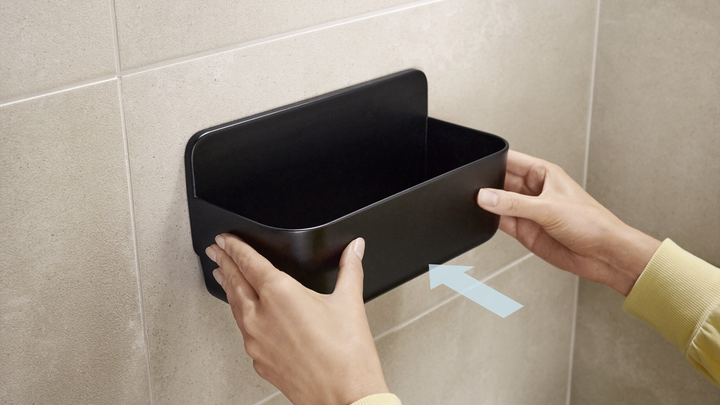 Підставка для душу TESA Lavaa самоклеюча Чорна (405160000000) - зображення 8