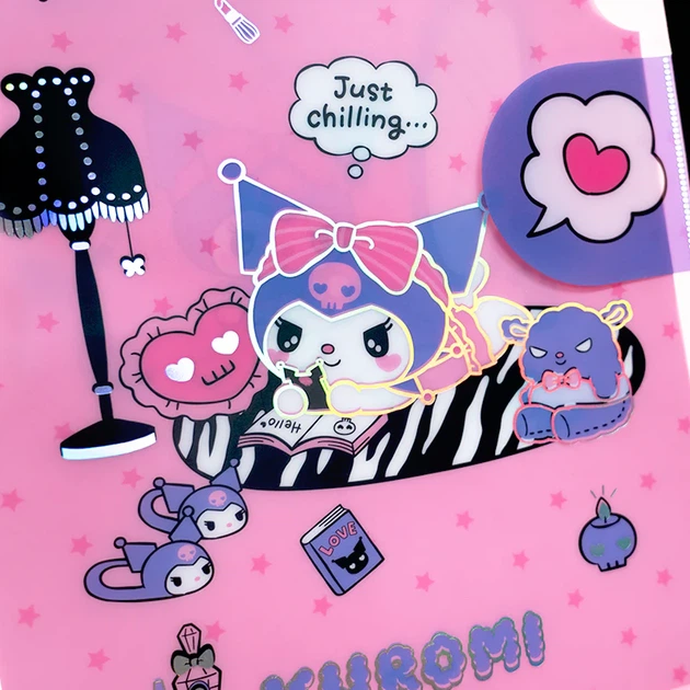 Папка-куточок з клапаном Kite Kuromi А4 Матова Рожева (HK25-248-2) - Фото 4 Папка-куточок з клапаном Kite Kuromi А4 Матова Рожева (HK25-248-2) - зображення 4