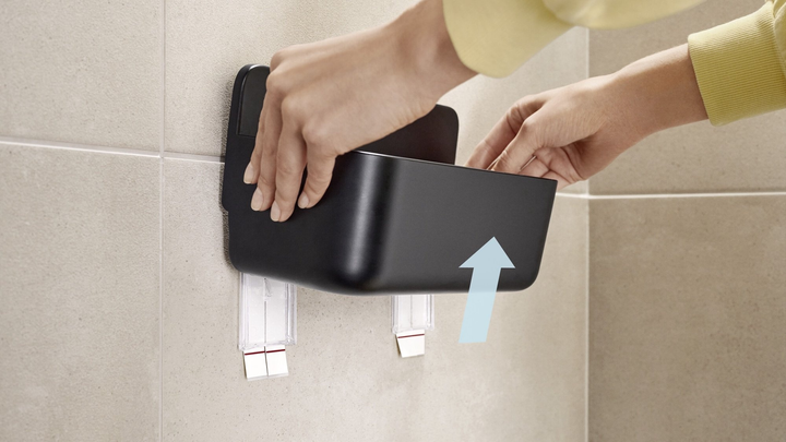 Kosz prysznicowy TESA Lavaa samoprzylepny Czarny (405150000000) - obraz 10