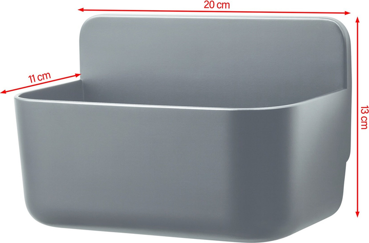 Kosz prysznicowy TESA Lavaa samoprzylepny Czarny (405150000000) - obraz 15