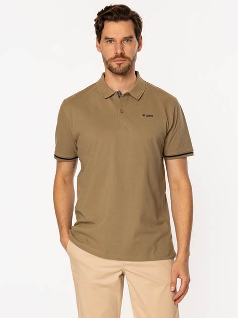 Поло довге чоловіче Lee Cooper Tomm 5026 Хакі (5905991724032) - зображення 1