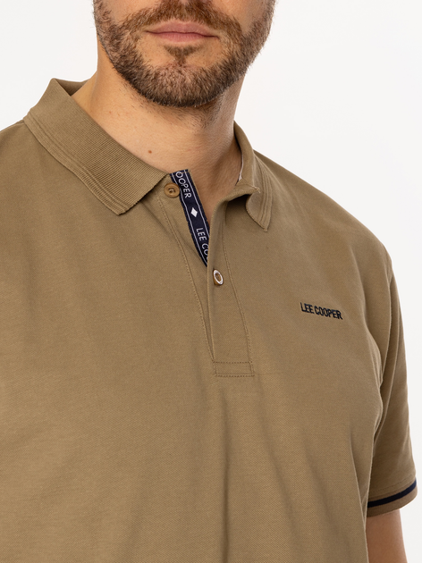 Поло довге чоловіче Lee Cooper Tomm 5026 Хакі (5905991724032) - зображення 2
