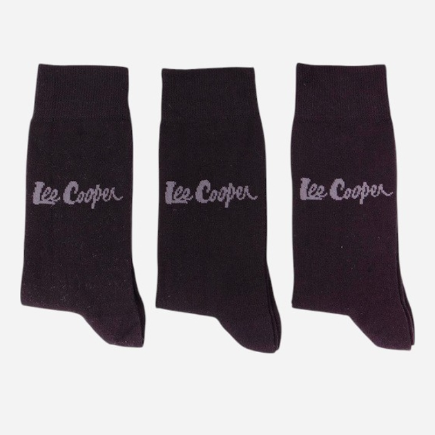 Набір чоловічих шкарпеток високих бавовняних Lee Cooper Anksocks 725 Чорний (5906598069250) - зображення 2