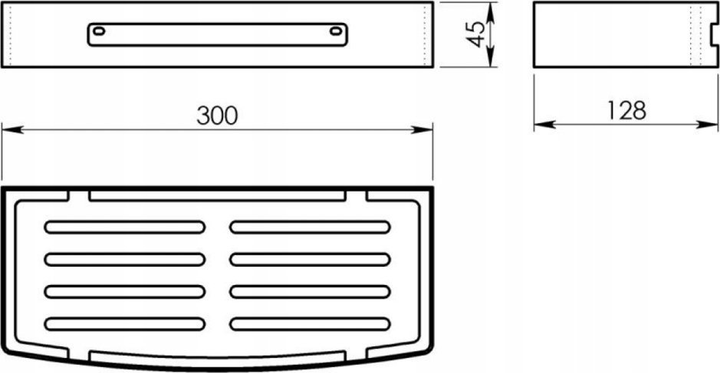 Koszyk prysznicowy Gedy Nerva BR Gold (8003341329016) - obraz 3