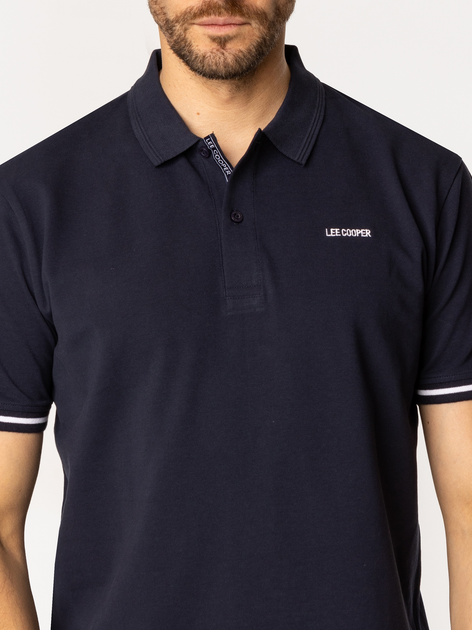 Koszulka polo męska Lee Cooper Tomm 5026 XL Granatowa - obraz 4