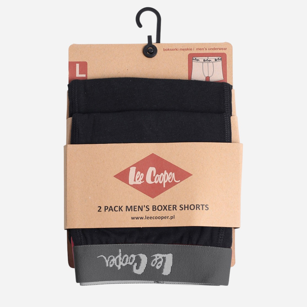 Zestaw majtek męskich typu bokserki Lee Cooper Duobox 9544 XL 2 szt Czerwony/Szary - obraz 2