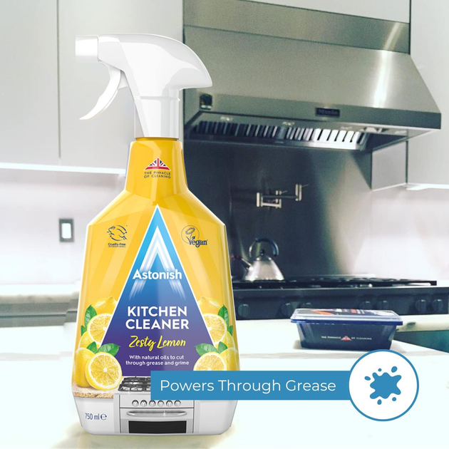 Универсальный очиститель для кухни Astonish Kitchen Cleaner "Лимон", 750 мл - изображение 2