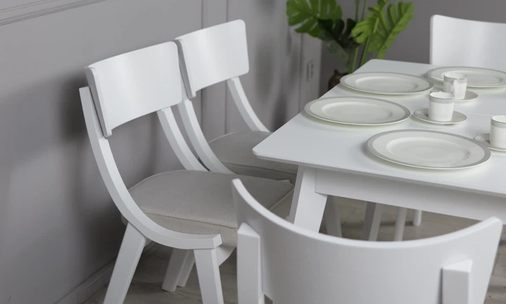 Стол раскладной Милан 1100/1400x700x750 белый - изображение 12