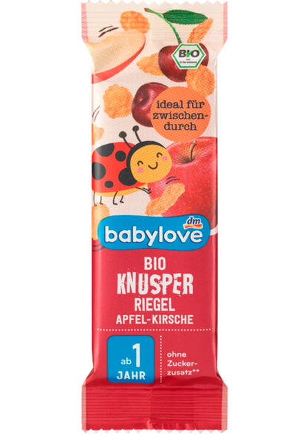 Хрустящий батончик Babylove яблоко-вишня для детей от 1 года, 25 г - Фото 3 Хрустящий батончик Babylove яблоко-вишня для детей от 1 года, 25 г - изображение 3