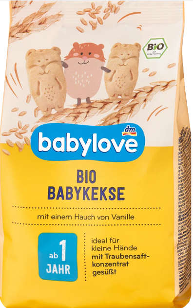 Органическое печенье Babylove с ванильным вкусом, 125 г - Фото 3 Органическое печенье Babylove с ванильным вкусом, 125 г - изображение 3