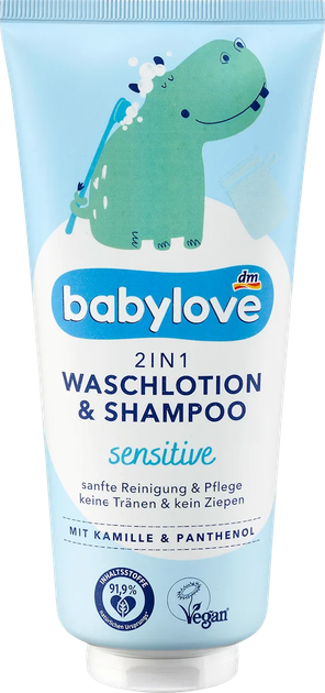 Шампунь-гель Babylove 2в1 дитячий, 200 мл - зображення 5