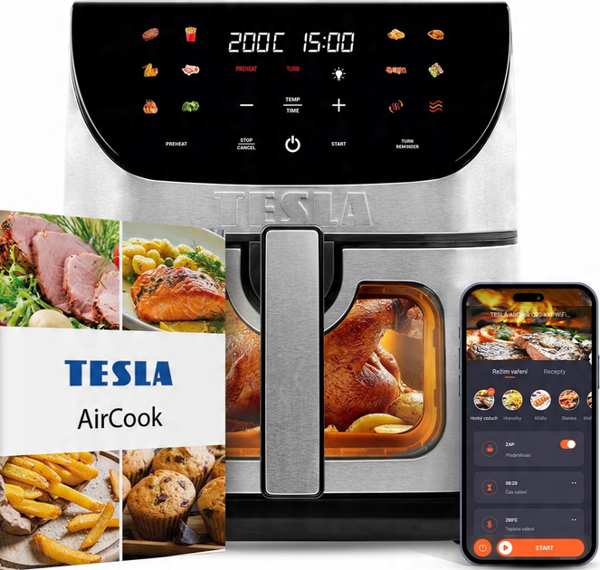 Мультипіч Tesla AirCook Q70 XXL WiFi Pro (AIRCKQ70XXLWFBLK) - зображення 3