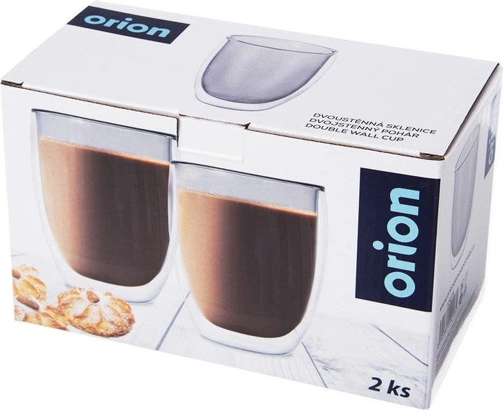 Zestaw szklanek termicznych Orion Double z podwójną ścianką 370 ml x 2 szt (8592381192464) - obraz 4
