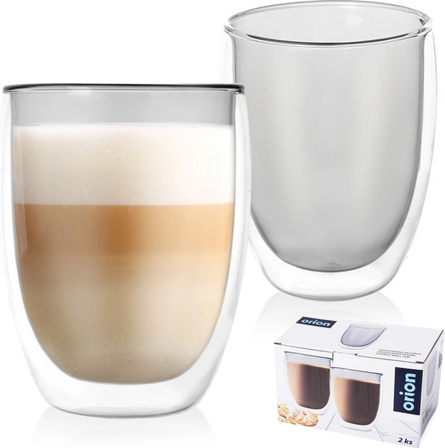 Zestaw szklanek termicznych Orion Double z podwójną ścianką 370 ml x 2 szt (8592381192464) - obraz 5