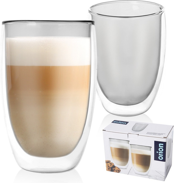 Zestaw szklanek termicznych Orion Double z podwójną ścianką 460 ml x 2 szt (8592381192488) - obraz 5